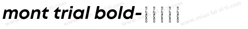 mont trial bold字体转换